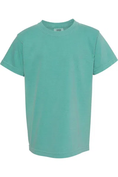 Comfort Colors Kids' Garment-dyed Youth Heavyweight T-shirt In Blue