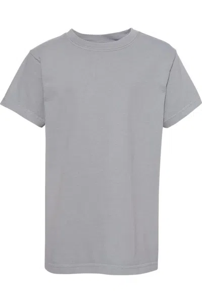 Comfort Colors Kids' Garment-dyed Youth Heavyweight T-shirt In Gray