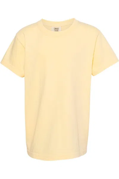Comfort Colors Kids' Garment-dyed Youth Heavyweight T-shirt In Yellow