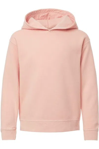 Comfort Colors Kids' Garment-dyed Youth Lightweight Fleece Hooded Sweatshirt In Pink