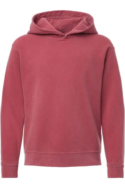 Comfort Colors Kids' Garment-dyed Youth Lightweight Fleece Hooded Sweatshirt In Pink