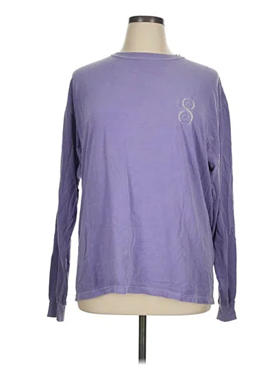 Pre-owned Comfort Colors Long Sleeve T-shirt In Purple