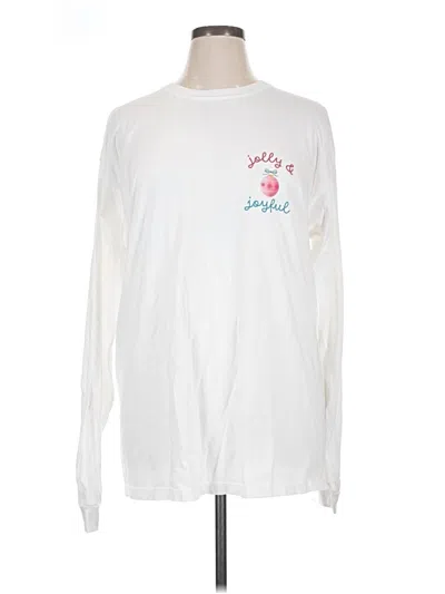 Pre-owned Comfort Colors Long Sleeve T-shirt In White
