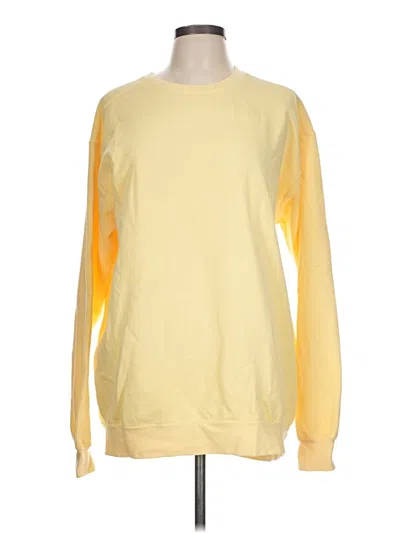 Pre-owned Comfort Colors Long Sleeve T-shirt In Yellow