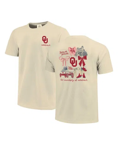 Comfort Colors Men's And Women's Natural Oklahoma Sooners Coquette T-shirt In Neutral