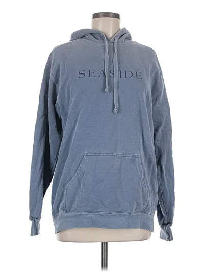 Pre-owned Comfort Colors Pullover Hoodie In Blue