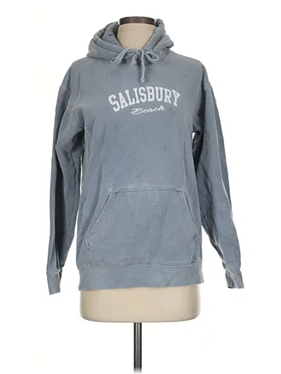 Pre-owned Comfort Colors Pullover Hoodie In Gray