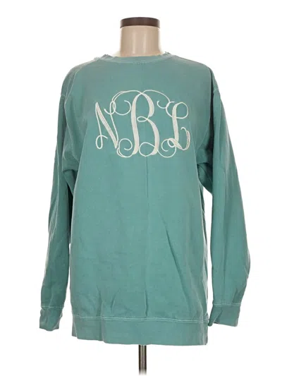 Pre-owned Comfort Colors Pullover Sweater In Blue