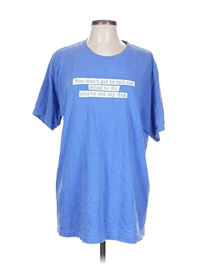 Pre-owned Comfort Colors Short Sleeve T-shirt In Blue