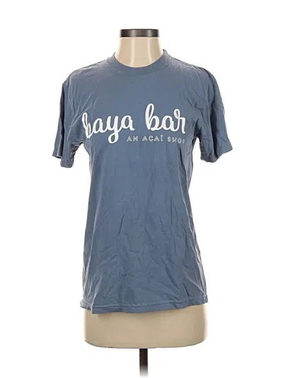 Pre-owned Comfort Colors Short Sleeve T-shirt In Blue