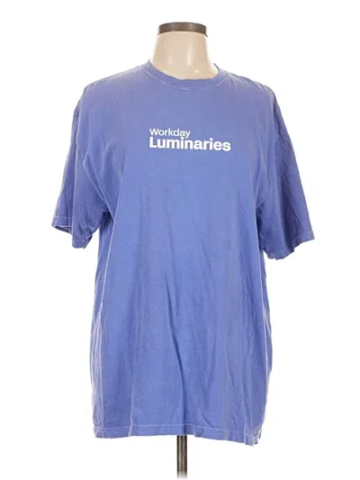 Pre-owned Comfort Colors Short Sleeve T-shirt In Blue