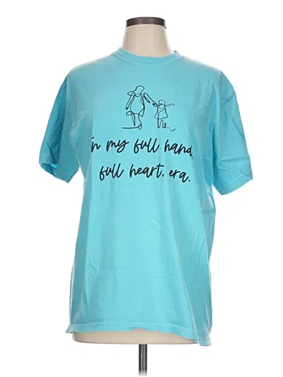 Pre-owned Comfort Colors Short Sleeve T-shirt In Blue