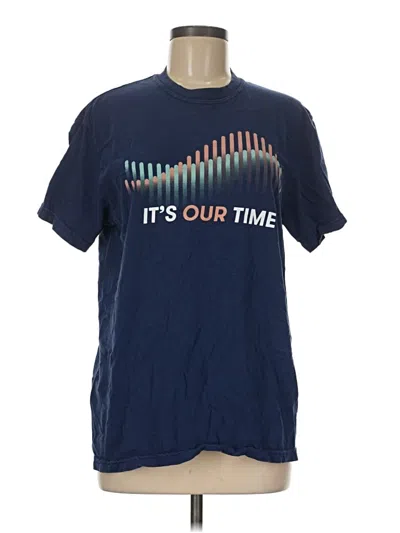 Pre-owned Comfort Colors Short Sleeve T-shirt In Blue