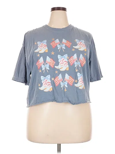 Pre-owned Comfort Colors Short Sleeve T-shirt In Blue