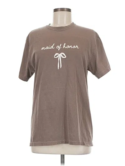 Pre-owned Comfort Colors Short Sleeve T-shirt In Brown