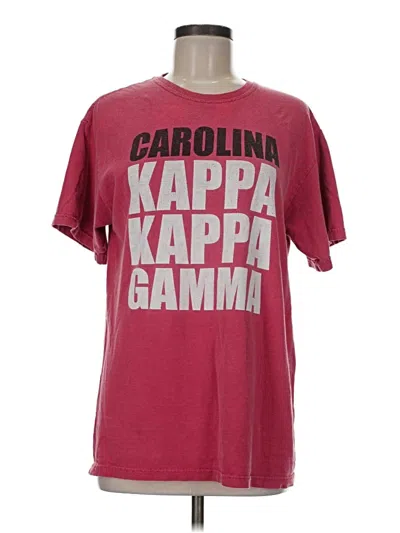 Pre-owned Comfort Colors Short Sleeve T-shirt In Burgundy