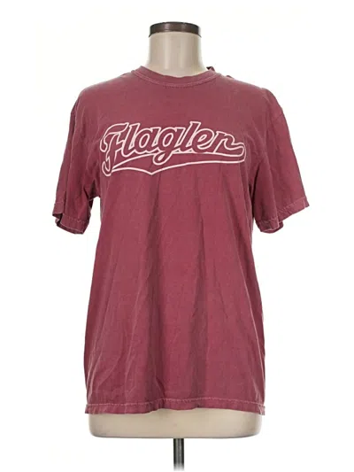 Pre-owned Comfort Colors Short Sleeve T-shirt In Burgundy