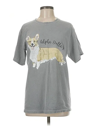 Pre-owned Comfort Colors Short Sleeve T-shirt In Gray