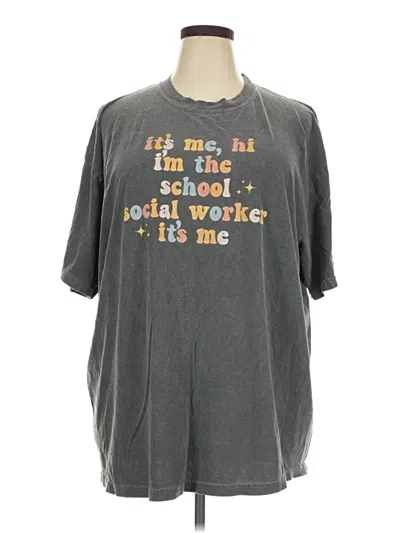 Pre-owned Comfort Colors Short Sleeve T-shirt In Gray