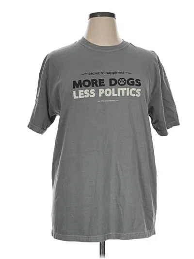 Pre-owned Comfort Colors Short Sleeve T-shirt In Gray