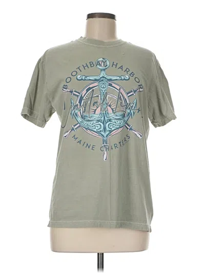 Pre-owned Comfort Colors Short Sleeve T-shirt In Green