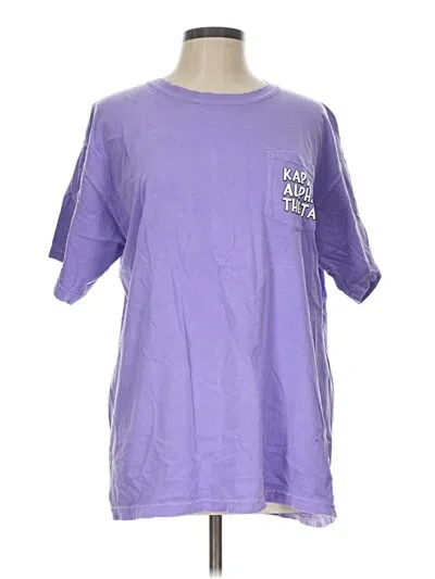 Pre-owned Comfort Colors Short Sleeve T-shirt In Purple