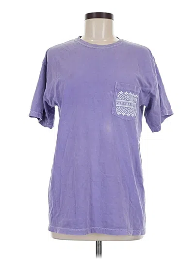 Pre-owned Comfort Colors Short Sleeve T-shirt In Purple
