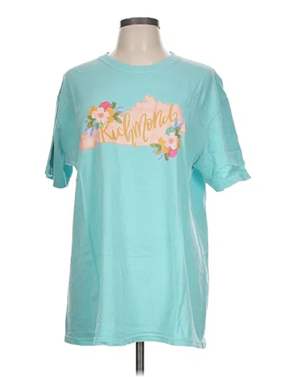 Pre-owned Comfort Colors Short Sleeve T-shirt In Teal