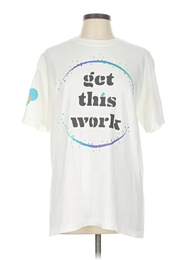 Pre-owned Comfort Colors Short Sleeve T-shirt In White