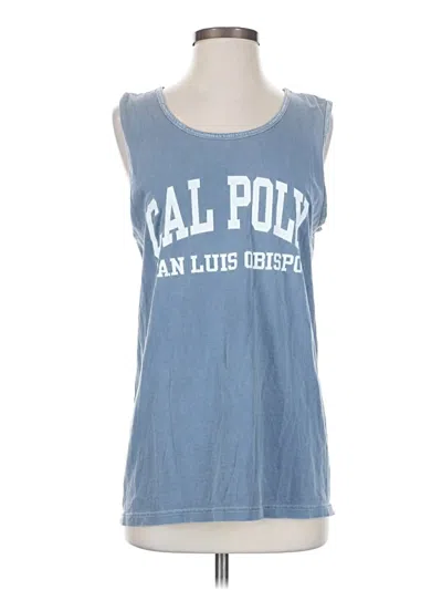 Pre-owned Comfort Colors Sleeveless T-shirt In Blue