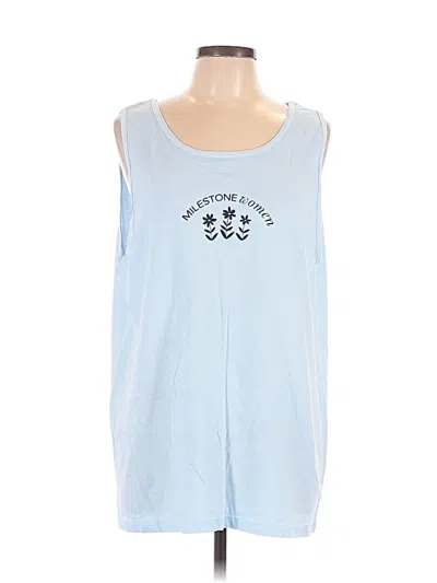 Pre-owned Comfort Colors Sleeveless T-shirt In Blue