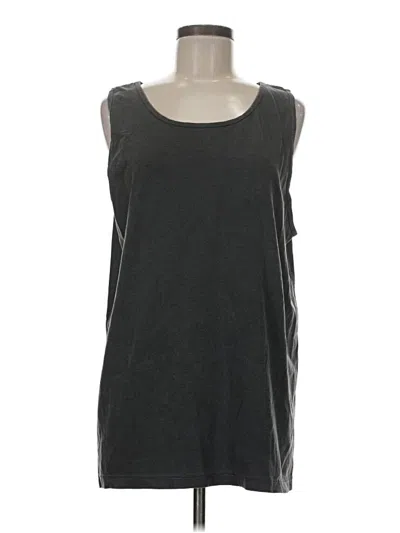 Pre-owned Comfort Colors Sleeveless T-shirt In Gray