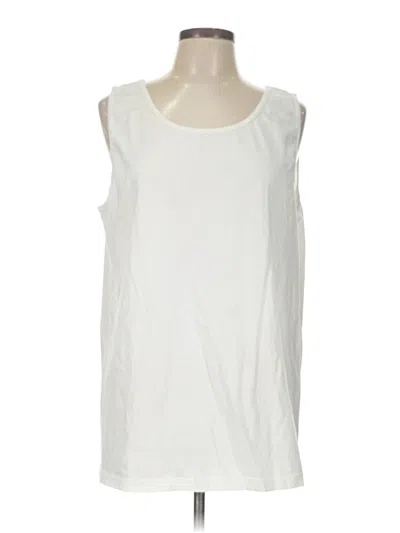 Pre-owned Comfort Colors Sleeveless T-shirt In White