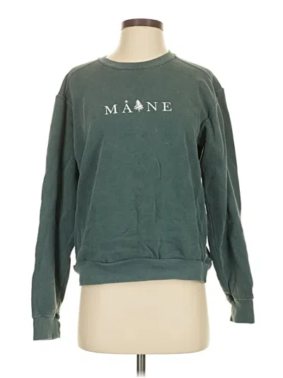 Pre-owned Comfort Colors Sweatshirt In Blue