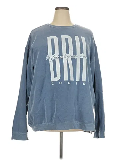 Pre-owned Comfort Colors Sweatshirt In Blue