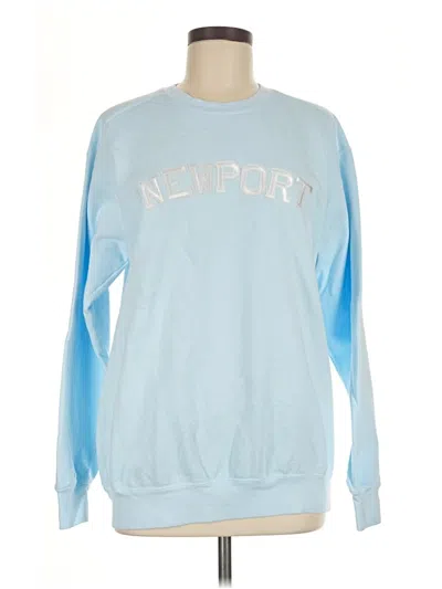 Pre-owned Comfort Colors Sweatshirt In Blue