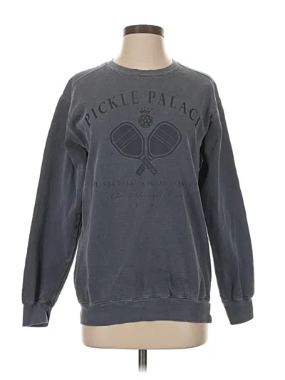 Pre-owned Comfort Colors Sweatshirt In Gray