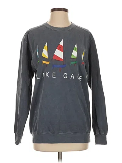 Pre-owned Comfort Colors Sweatshirt In Gray