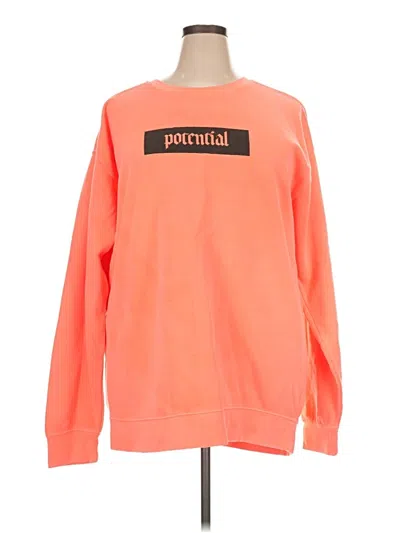 Pre-owned Comfort Colors Sweatshirt In Orange
