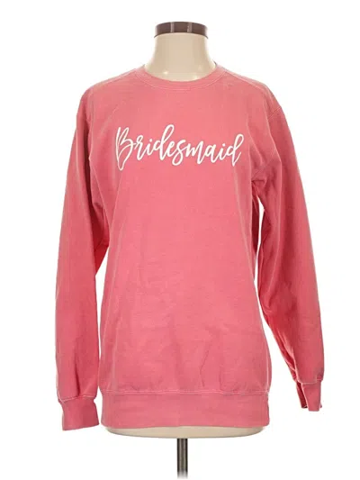 Pre-owned Comfort Colors Sweatshirt In Pink