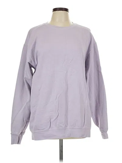 Pre-owned Comfort Colors Sweatshirt In Purple