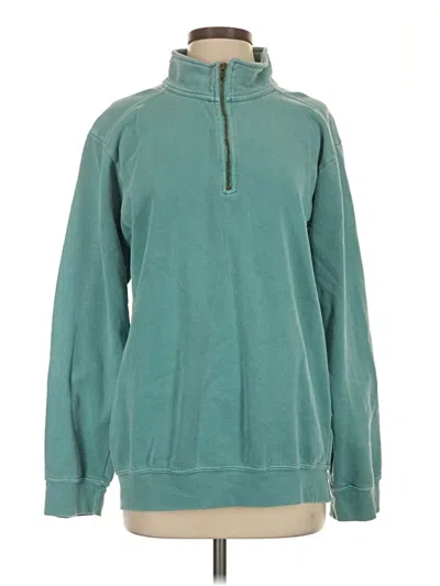 Pre-owned Comfort Colors Sweatshirt In Teal