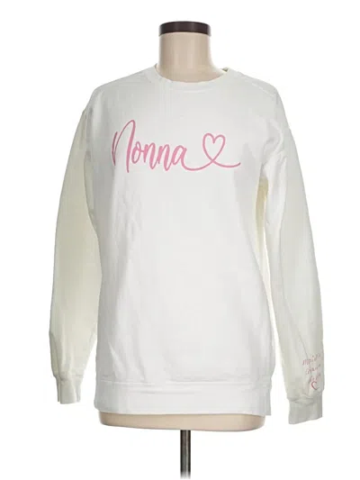 Pre-owned Comfort Colors Sweatshirt In White