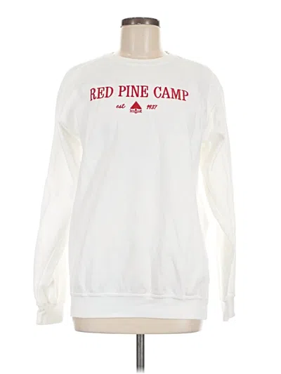 Pre-owned Comfort Colors Sweatshirt In White