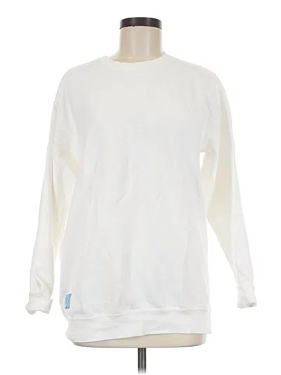 Pre-owned Comfort Colors Sweatshirt In White