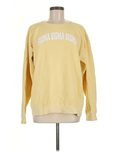 Pre-owned Comfort Colors Sweatshirt In Yellow