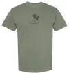 Comfort Colors The Flower Boot Shirt-moss