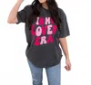 Comfort Colors Travis Lover Era Tee In Black In Gray