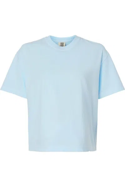 Comfort Colors Women´s Heavyweight Boxy T-shirt In Blue