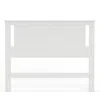 Comfort Pointe Amilly Solid Wood Full Headboard With Horizontal Scoring In White